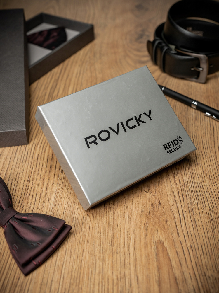 Rovicky čierna pánska peňaženka na patentku L237 PC-102L-BAR Veľkosť: ONE SIZE