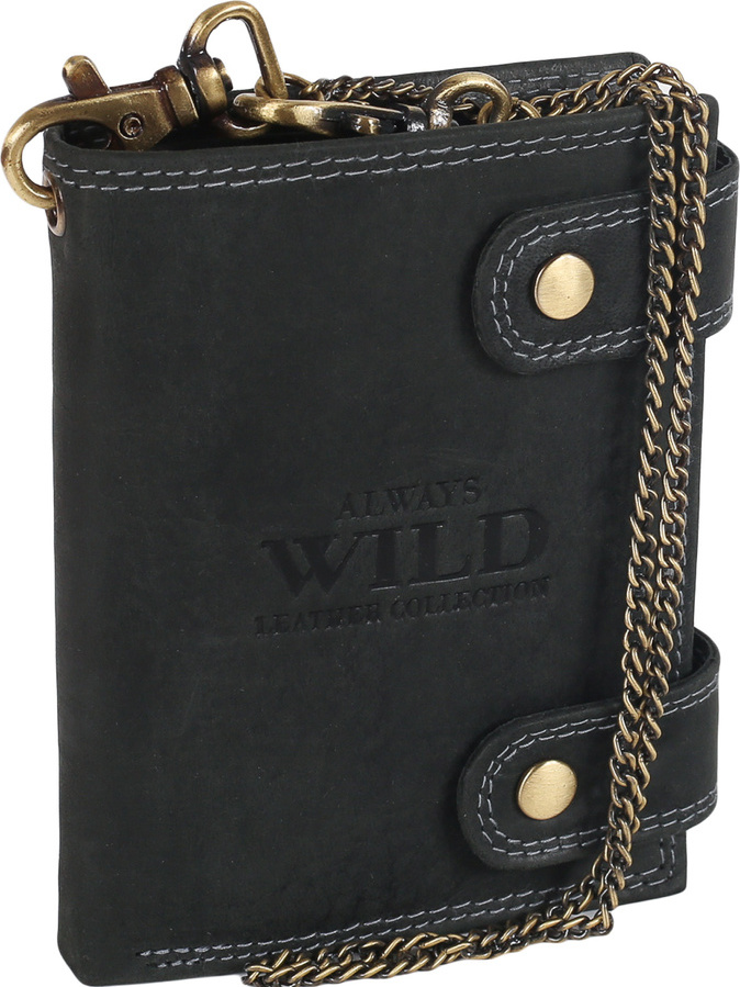 Always Wild Čierna peňaženka s retiazkou A275 2901-BIC Veľkosť: ONE SIZE