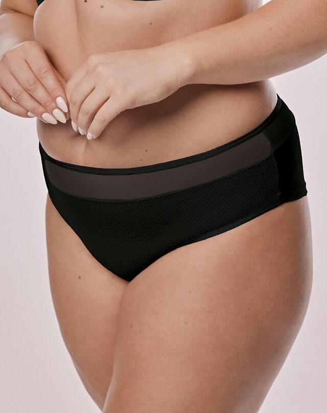 Béžové nohavičky Mefemi Celine Veľkosť: XL, Barva: čierna