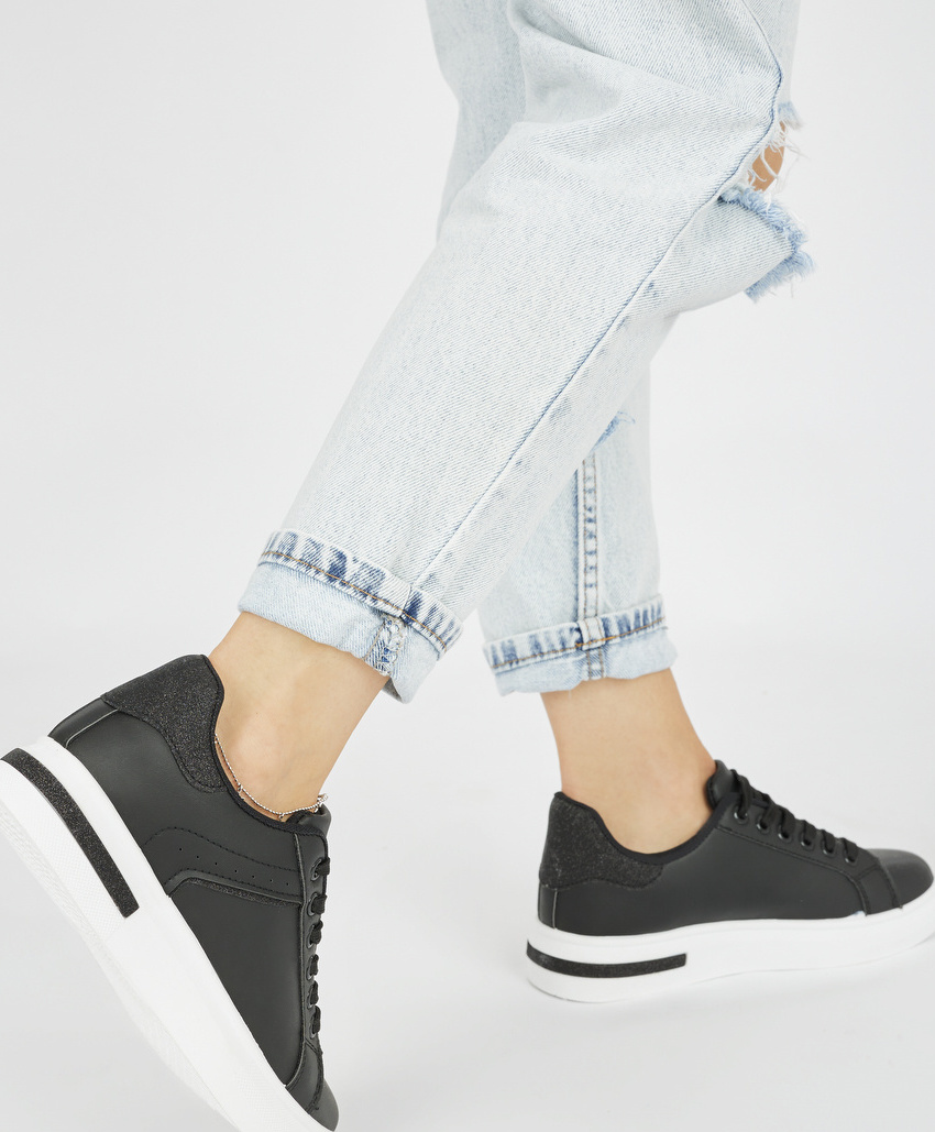 Čierne športové dámske topánky Z0-YD8410-08B Veľkosť: 37