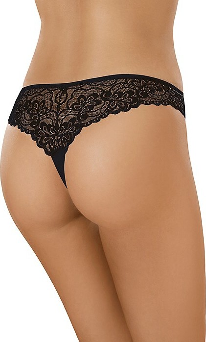 Čipkované tangá Gabidar 45 S-XL Veľkosť: XL, Barva: čierna