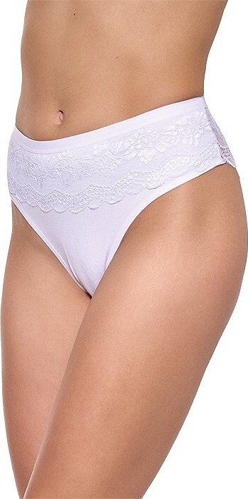 Nohavičky s kvetinovou čipkou Gabidar 208 S-2XL Veľkosť: S, Barva: biela