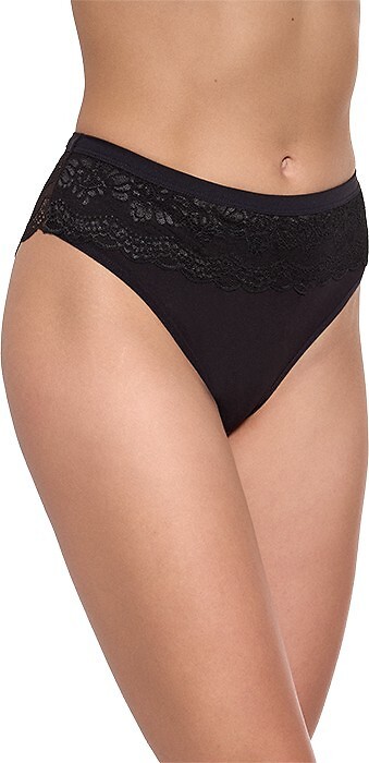 Nohavičky s kvetinovou čipkou Gabidar 208 S-2XL Veľkosť: L, Barva: čierna