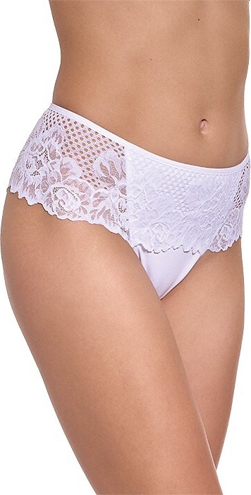 Čipkové brazílky Gabidar 39 S-XL Veľkosť: S, Barva: biela