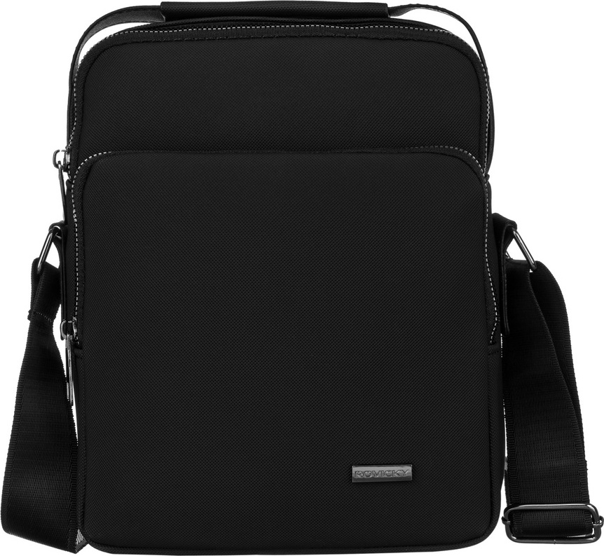 Rovicky Čierna priestranná pánska taška cez rameno R-2562-2 Veľkosť: ONE SIZE