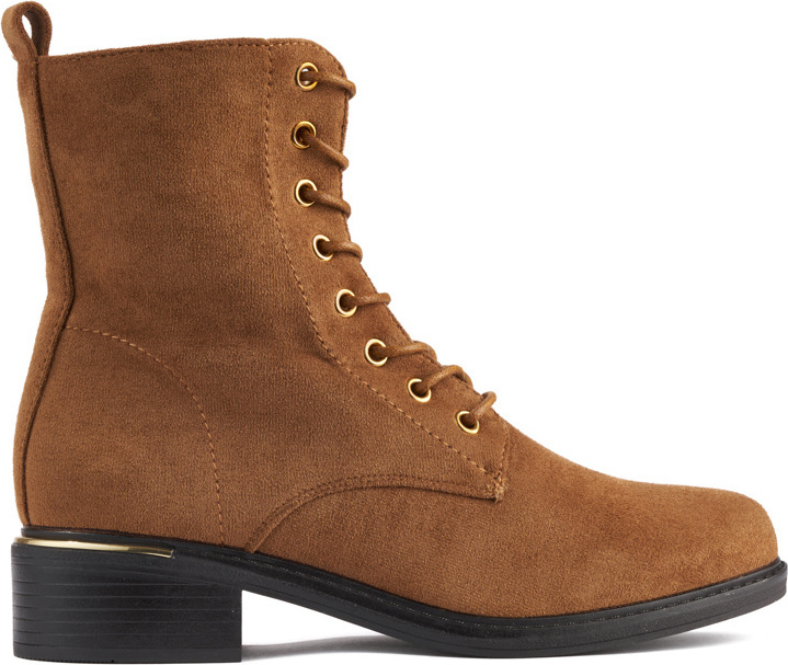 Hnedé dámske členkové topánky na šnurovanie YL191C Veľkosť: 37