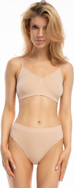 Basic braletka Julimex Bamboo Bralette Veľkosť: L, Barva: Béžová