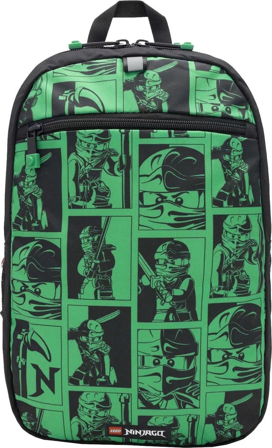 Čierno-zelený batoh LEGO Small Extended Backpack 20222-2201 Veľkosť: ONE SIZE