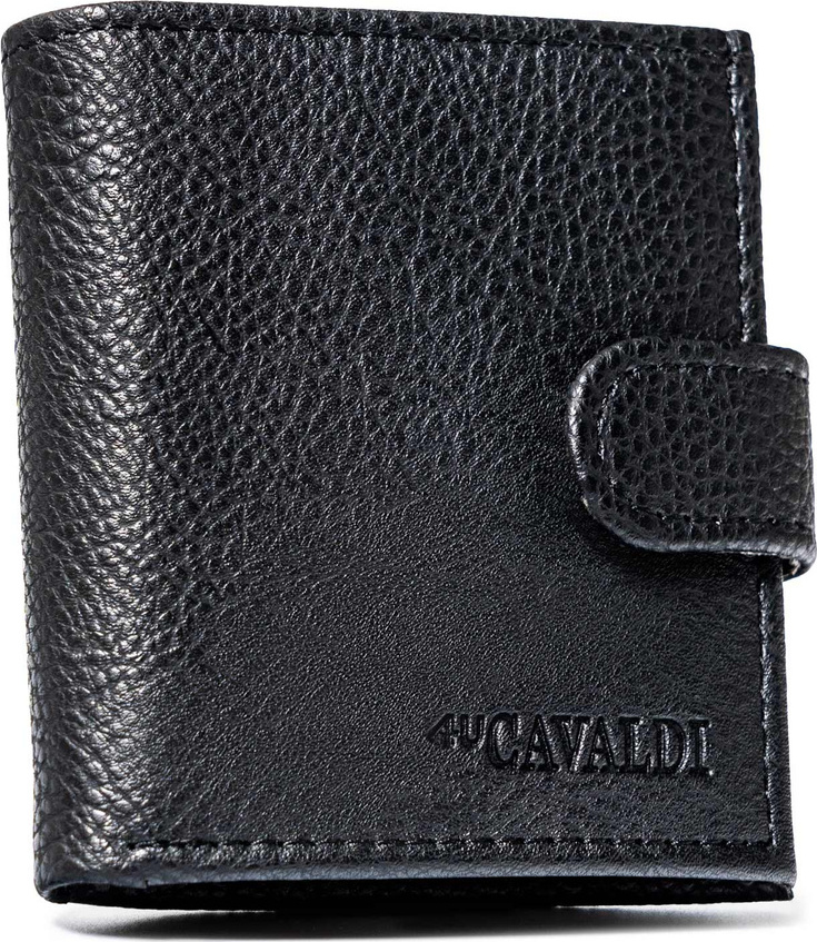 4U Cavaldi čierna peňaženka so zapínaním na patentku B054 8834-4C Veľkosť: ONE SIZE