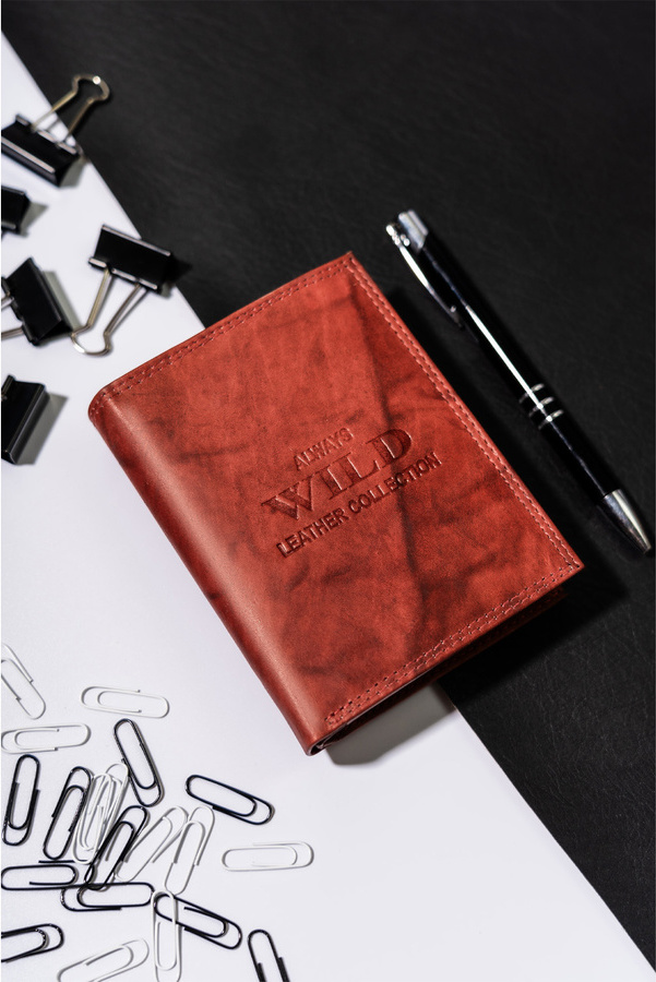 Always Wild hnedá pánska peňaženka bez zapínania A262 AW-N4-MAL Veľkosť: ONE SIZE