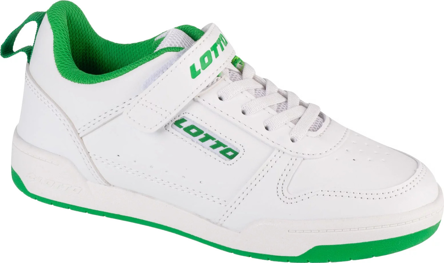Bielo-zelené chlapčenské tenisky Lotto Toco BC K 2600320K-1060 Veľkosť: 32