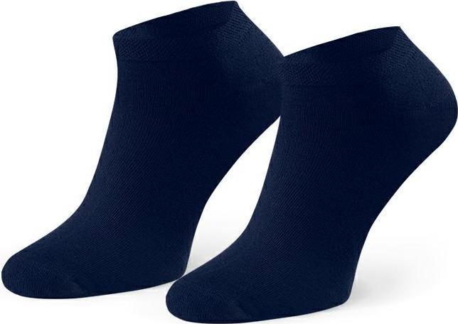 Tmavomodré dámske bambusové členkové ponožky Art. 094 AD29, NAVY BLUE Veľkosť: 35/37