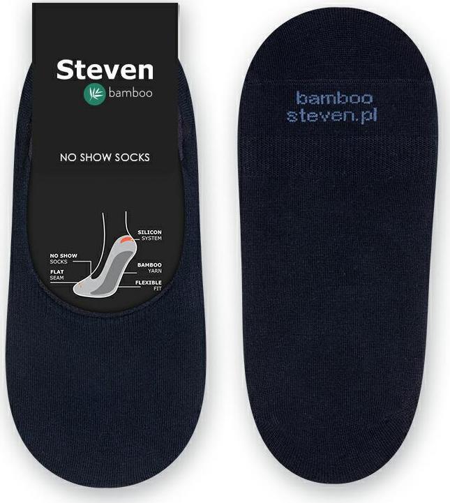 Tmavomodré pánske bambusové členkové ponožky Art.036 BA011, NAVY BLUE Veľkosť: 44/46