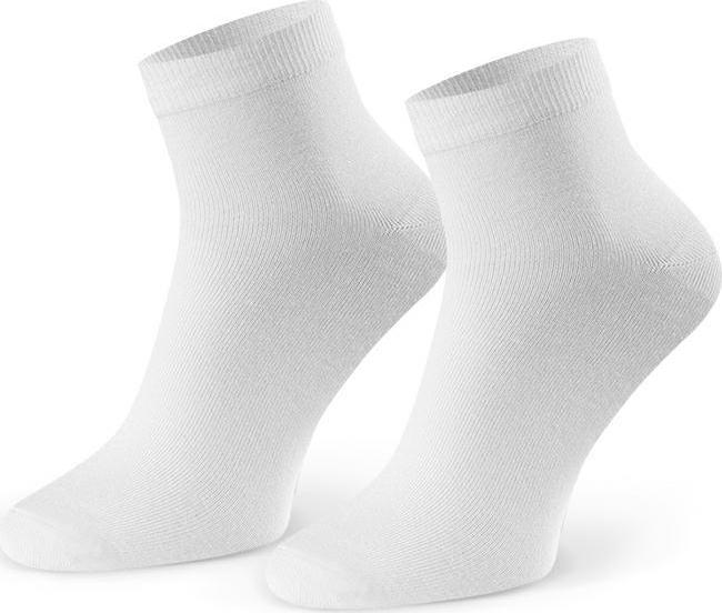 Biele pánske bambusové ponožky Art.028 WS001, SIZE 41-43 WHITE Veľkosť: 44/46