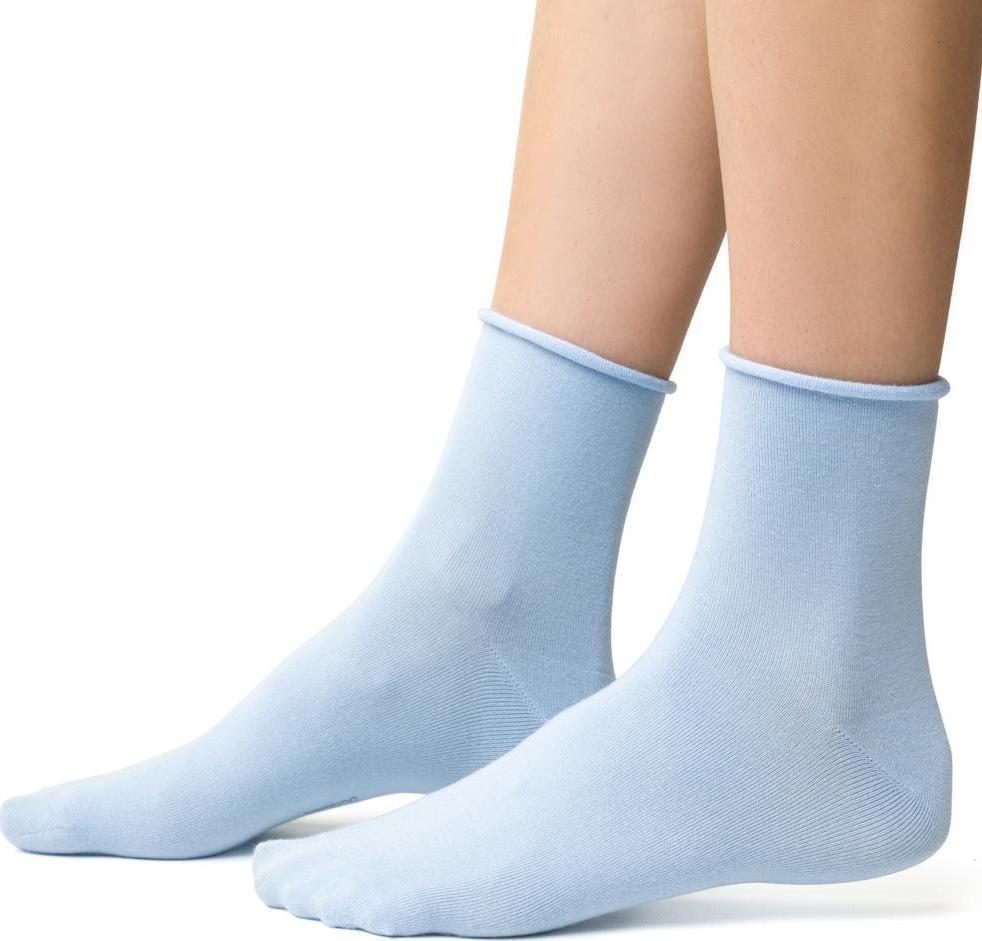 Svetlomodré dámske bambusové ponožky Art.125 WD020, LIGHT BLUE Veľkosť: 35/37