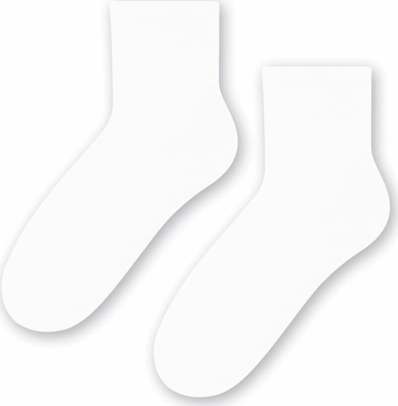 Biele dámske bambusové ponožky Art. 108 ZD1, SIZE 35/38 WHITE Veľkosť: 35/38