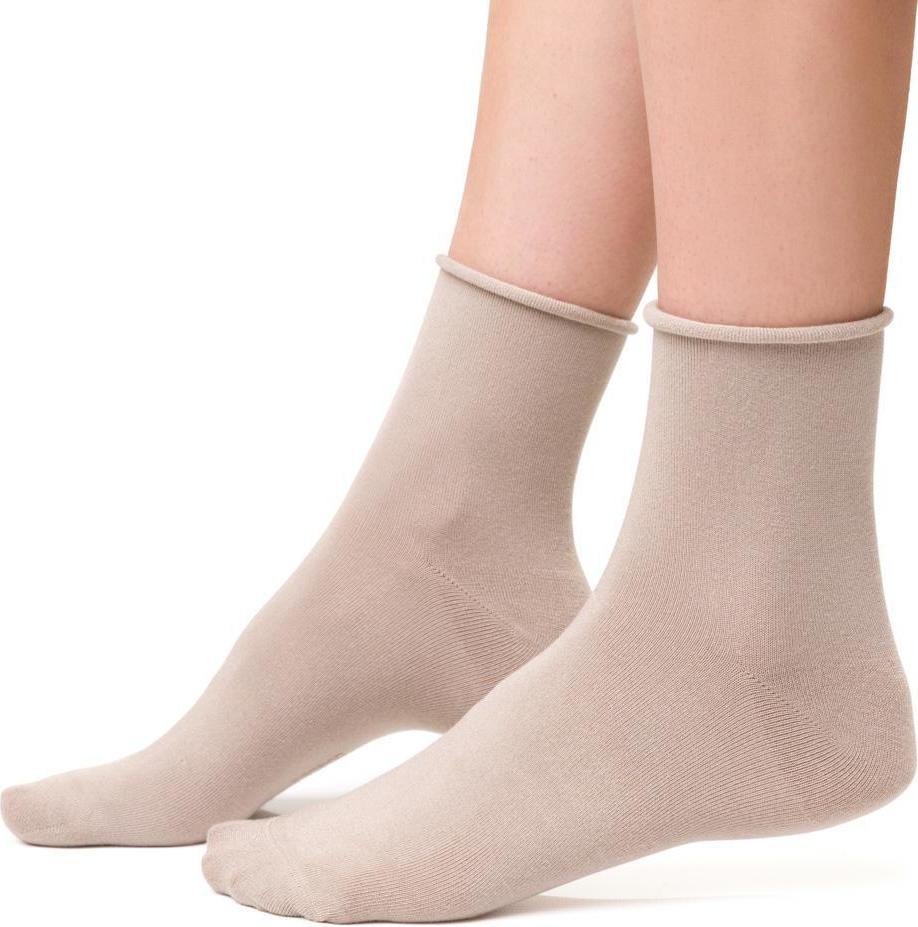 Béžové dámske bambusové ponožky Art.125 WD003, BEIGE Veľkosť: 35/37
