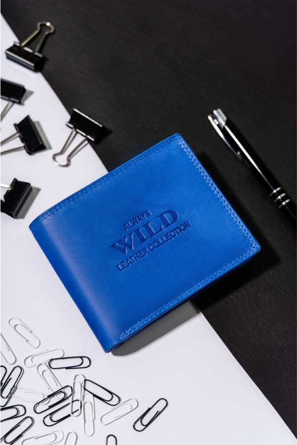 Always Wild modrá štýlová kožená peňaženka A239 AW-N5-MAL Veľkosť: ONE SIZE