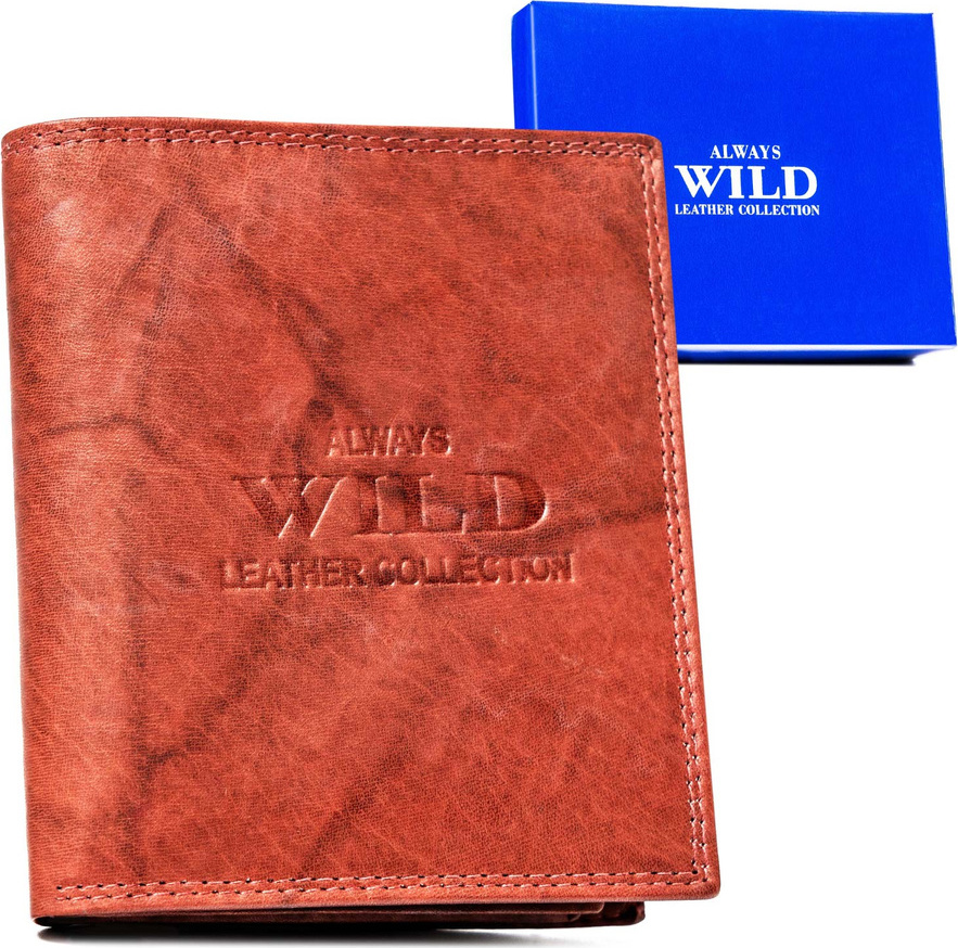 Always Wild hnedá elegantná pánska peňaženka A232 AW-N890-MAL Veľkosť: ONE SIZE