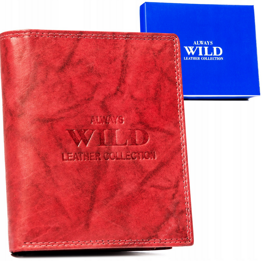 Always Wild červená elegantná pánska peňaženka A229 AW-N890-MAL Veľkosť: ONE SIZE