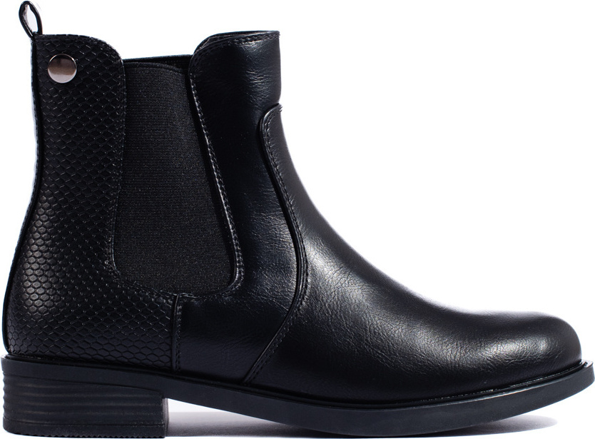 Čierne dámske členkové chelsea topánky MR-12B Veľkosť: 37