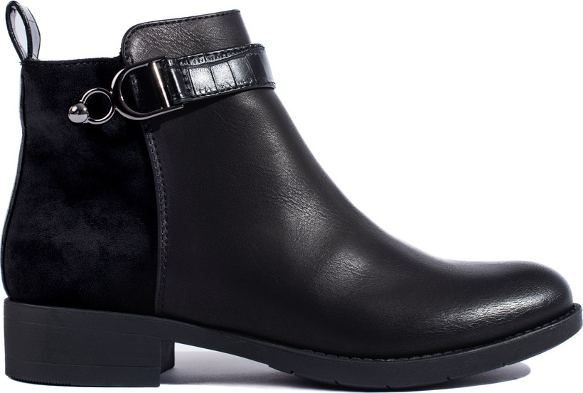 Čierne klasické členkové topánky 3891B Veľkosť: 36