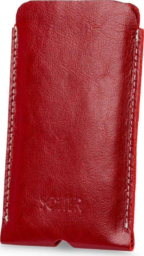 SOLIER Červené kožené púzdro na telefón Iphone 11 (ETUI NA IPHONE 11 SA58 RED) Veľkosť: ONE SIZE