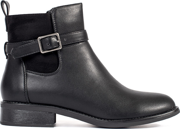 Klasické čierne dámske členkové topánky CH2228B Veľkosť: 37