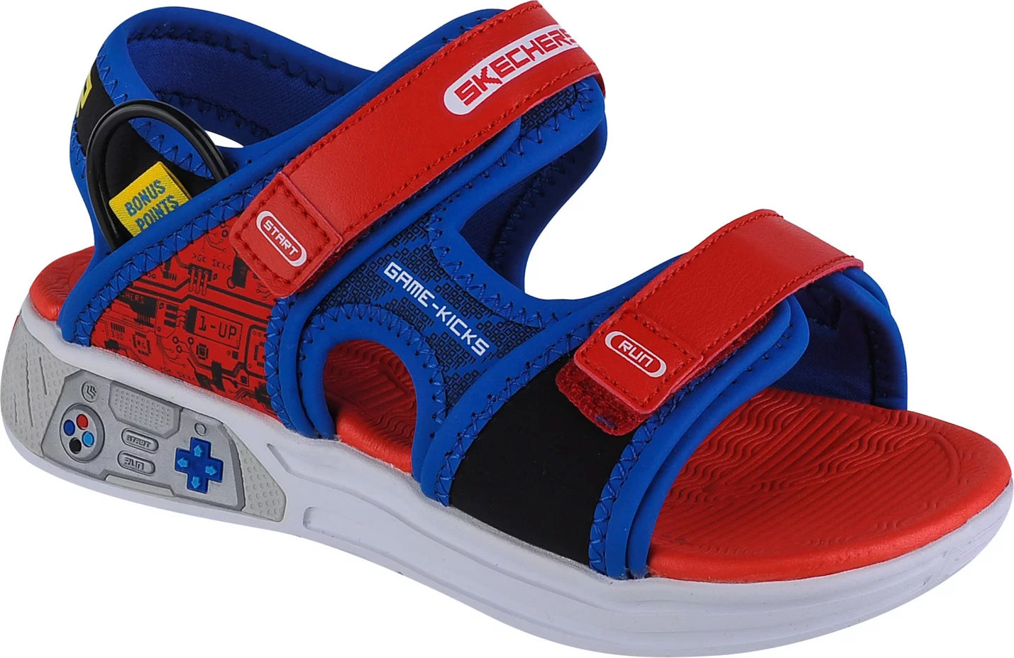 Modro-červené sandále Skechers Power Splash 402264L-RDBL Veľkosť: 31