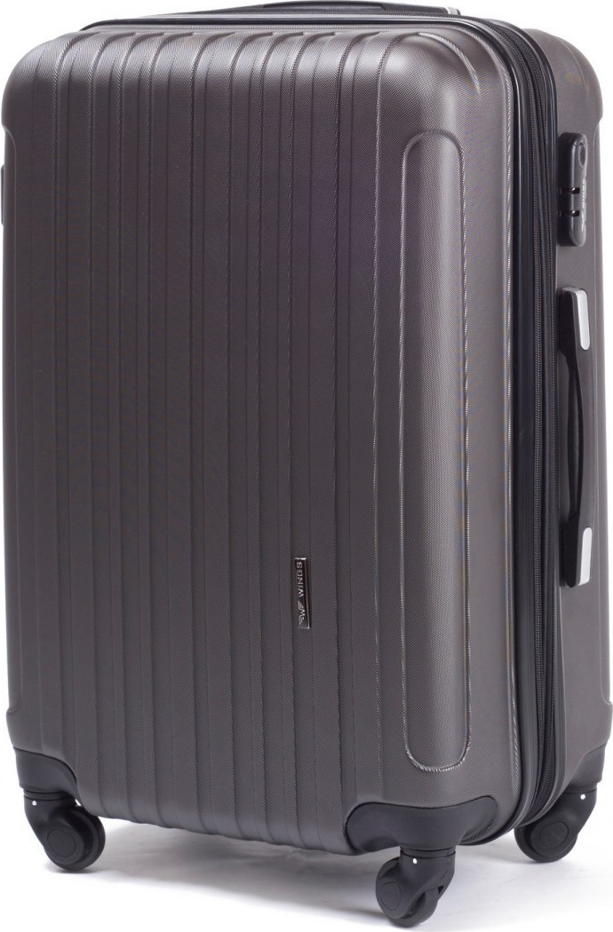 Tmavosivý kufor FLAMINGO veľ. L 2011, Large travel suitcase Wings L, Dark grey Veľkosť: L