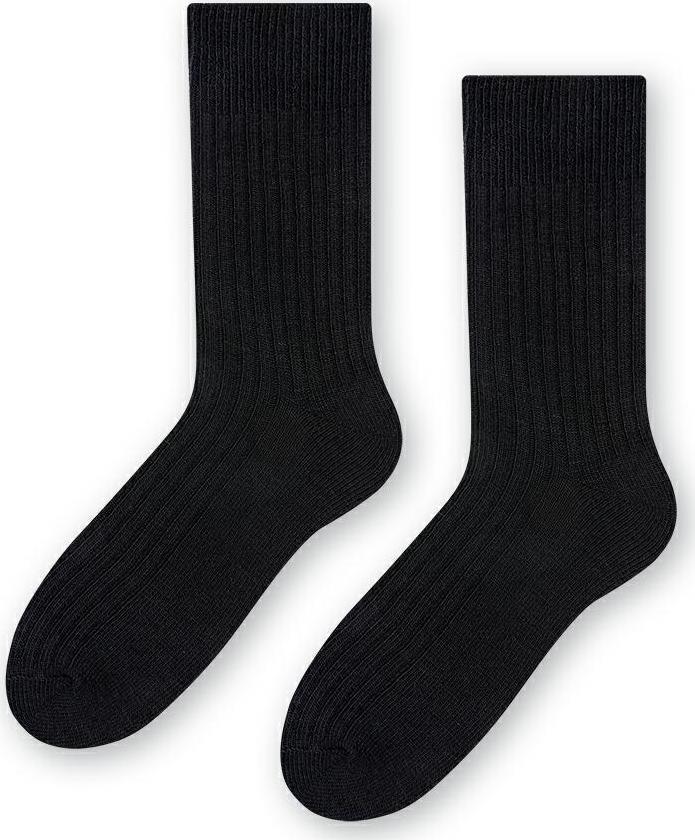 Čierne vlnené ponožky Art.044 CR006, BLACK Veľkosť: 41/43