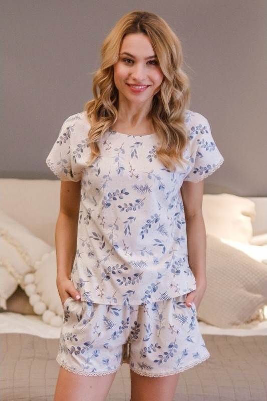 Smotanové krátke pyžamo Boho Veľkosť: S