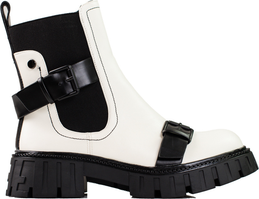 Dámske biele členkové topánky na platforme GD-XR-628W Veľkosť: 38