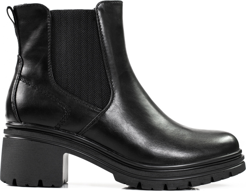 Dámske čierne chelsea topánky na podpätku GD-WL-33B Veľkosť: 36