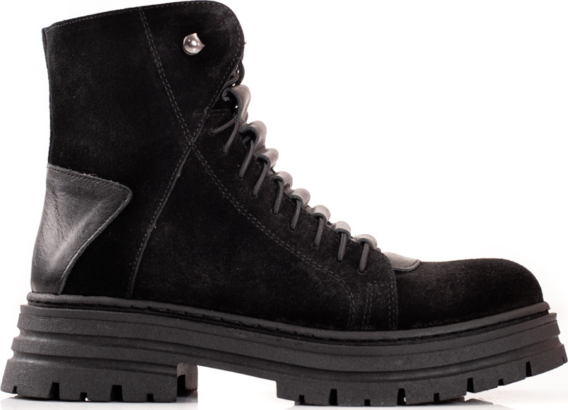 Čierne dámske kožené workery 23-SSH5652B Veľkosť: 38