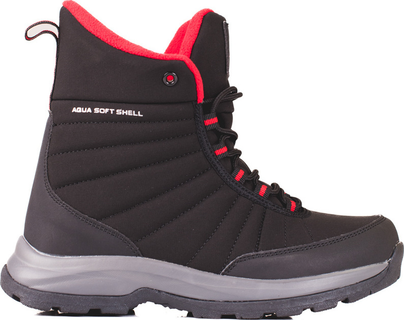 Čierno-červené dámske trekingové vodeodolné topánky 1027B/R Veľkosť: 36