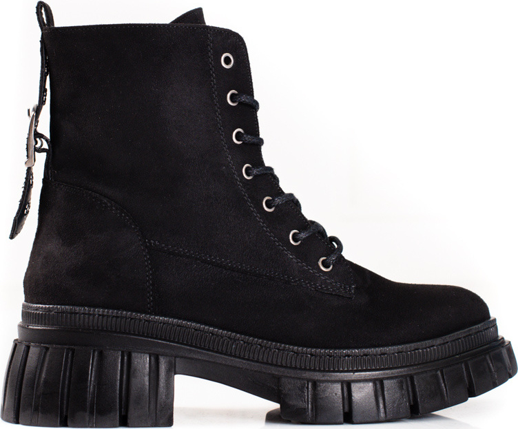 Čierne dámske semišové workery WHZ21-1002B Veľkosť: 37