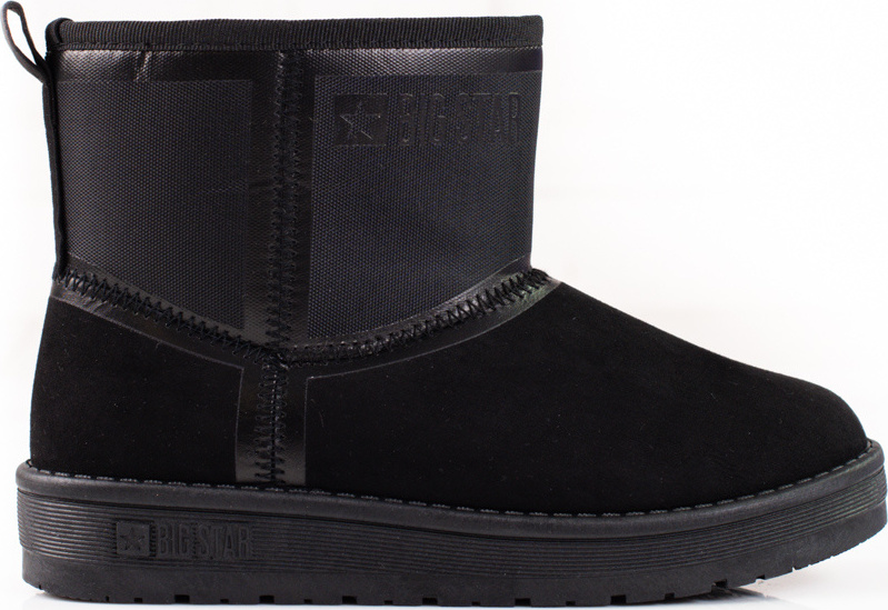 Čierne semišové nízke válenky BIG STAR KK274614906B Veľkosť: 37