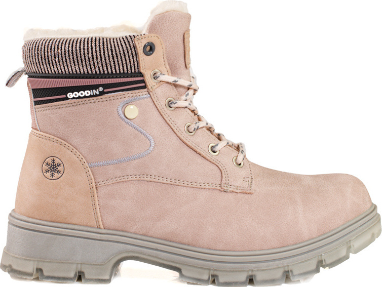 Zateplené béžové traperky GD-CC-34NU Veľkosť: 36