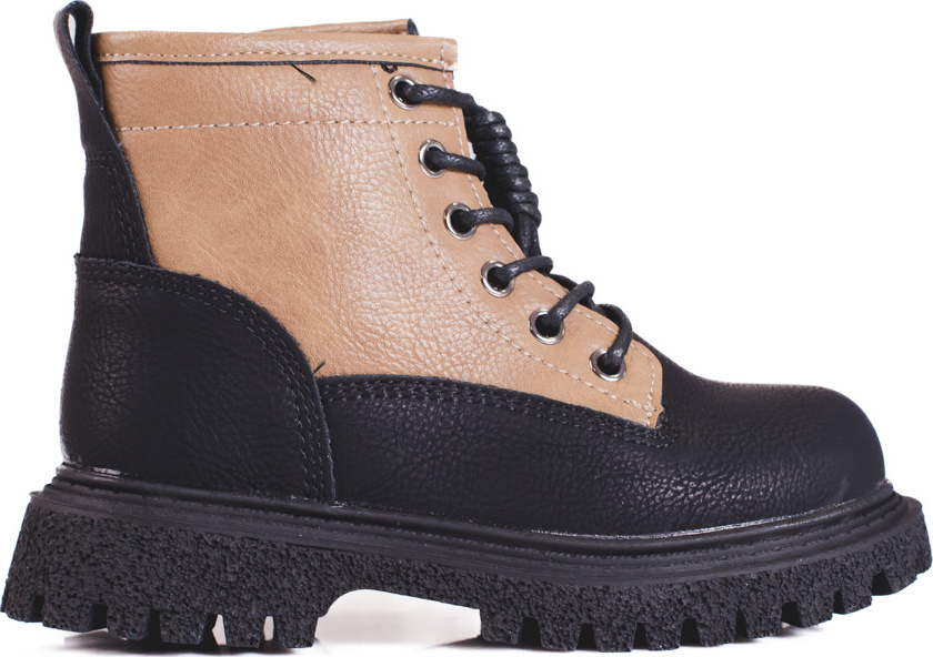 Dvojfarebné dievčenské členkové topánky B1636-3B-BR/B Veľkosť: 28