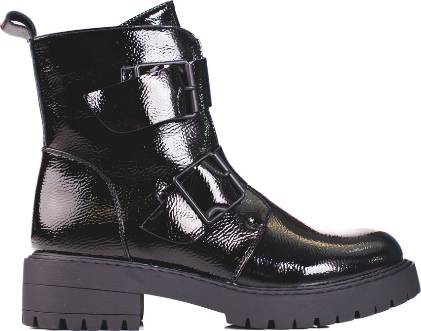 Čierne workery s prackami K22008B-B Veľkosť: 36