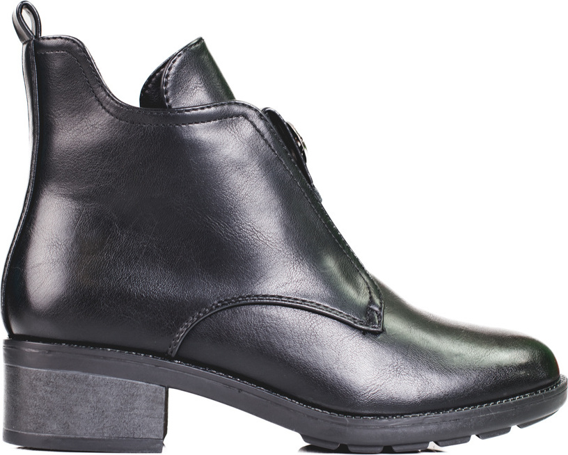 Štýlové čierne dámske členkové topánky HF282B Veľkosť: 36