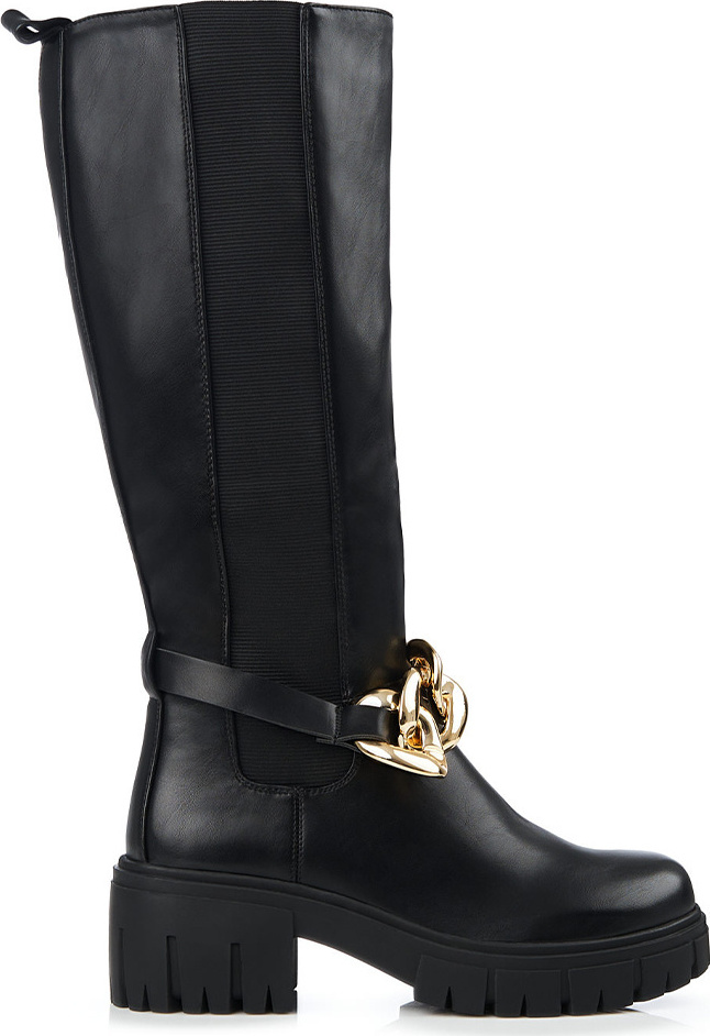 Dámske čierne čižmy na platforme 1987-H30B Veľkosť: 37