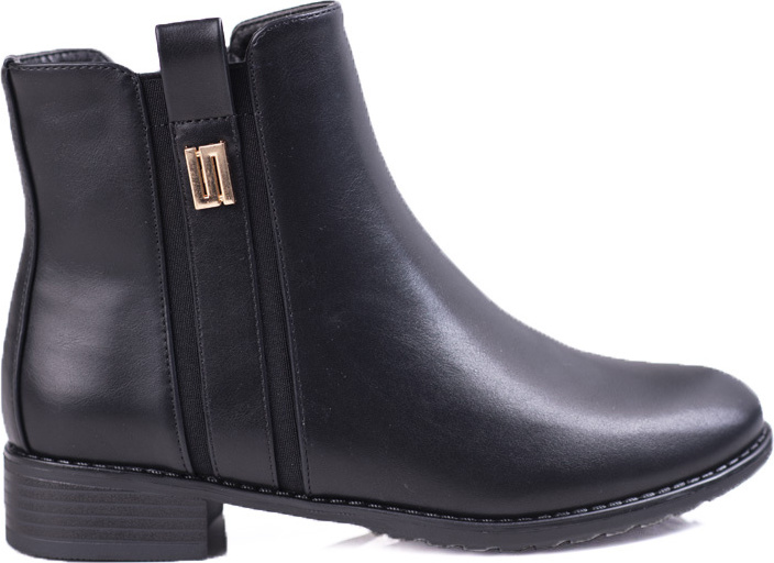 Čierne elegantné členkové topánky 0-203B/B Veľkosť: 36