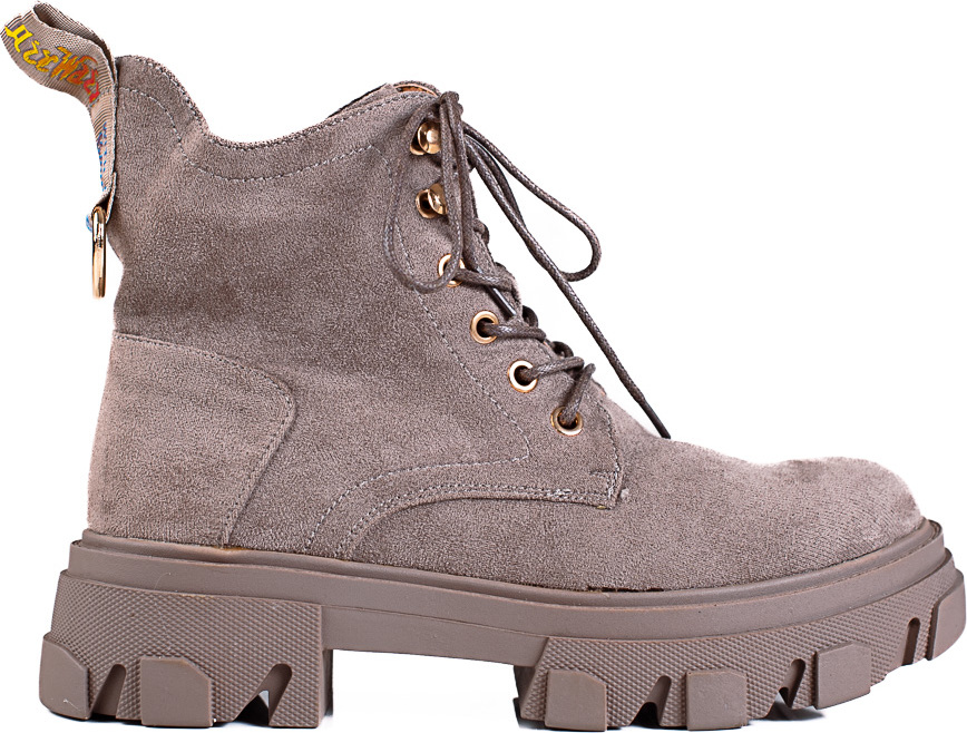 Béžové semišové členkové topánky A9707N-95LT.BR Veľkosť: 39