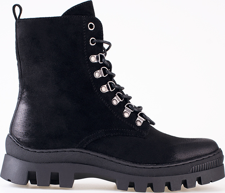 Čierne semišové workery 22-12127B Veľkosť: 37