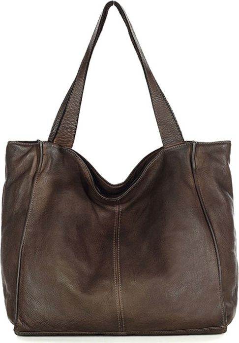 MARCO MAZZINI Hnedá kabelka ručnej výroby (v102J) Veľkosť: ONE SIZE