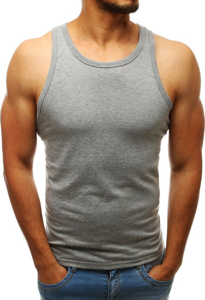 Pánske tielko bez potlače sivé rx3586 Veľkosť: 2XL