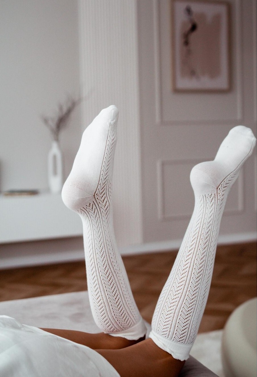 Podkolienky Milena Jody 0330 37-41 Veľkosť: 37-41, Barva: smotanová