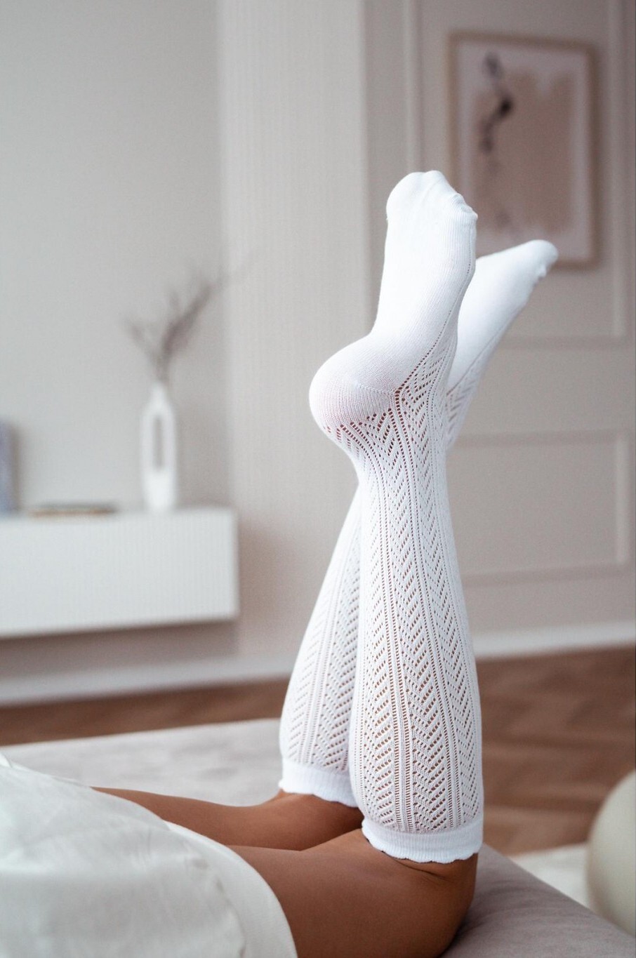 Podkolienky Milena Jody 0330 37-41 Veľkosť: 37-41, Barva: biela